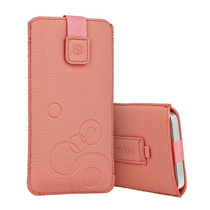 Kieszonka WONDER Deko L iPhone 13 Mini/SE 2020 brzoskwiniowa