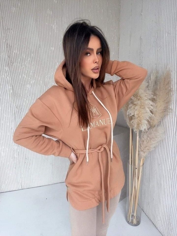 Bluza La Manuel Fuller camel brąz uni długa