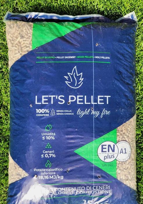 Let's pellet 6mm certyfikat ENplus A1