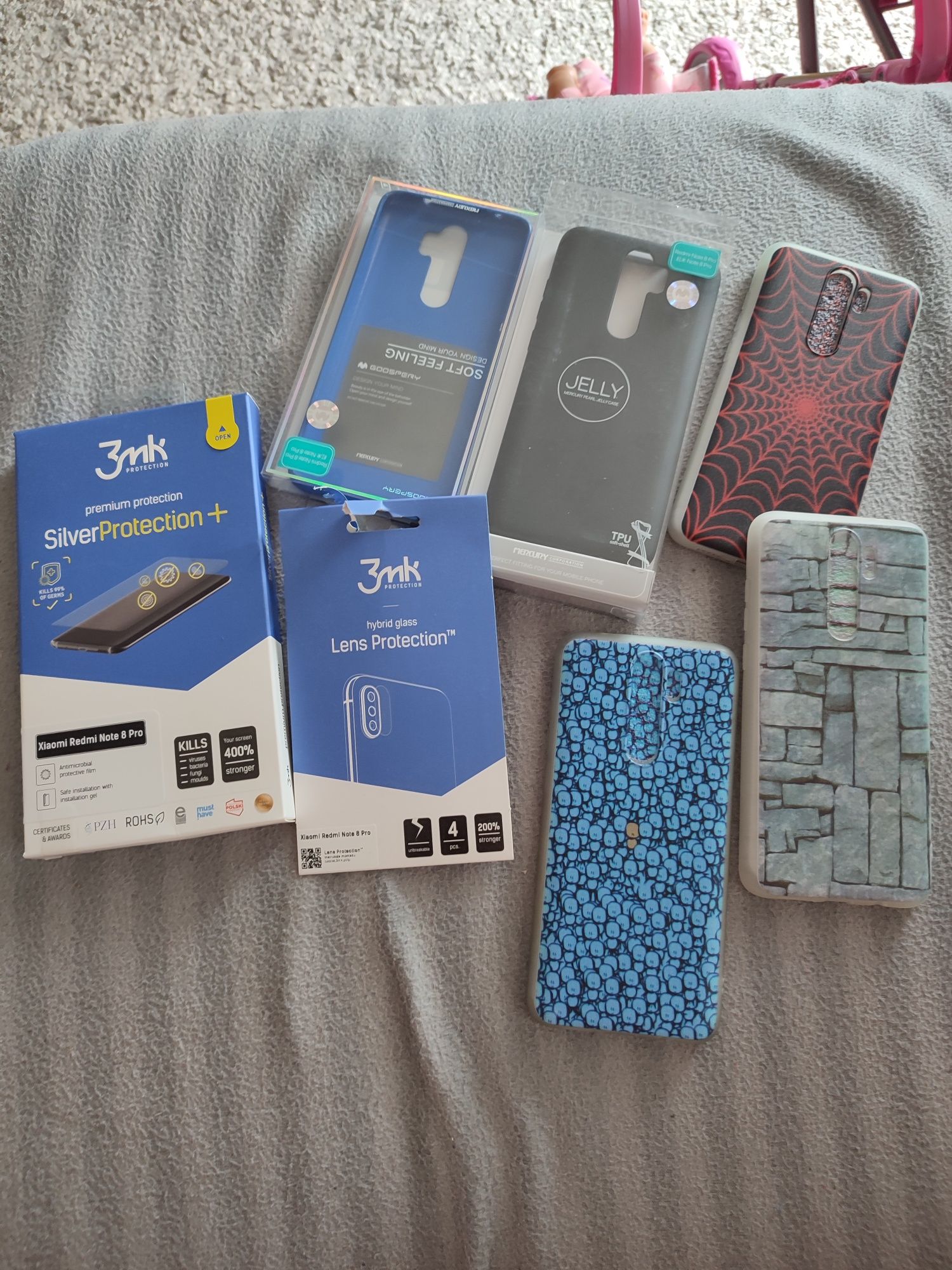 Redmi Note 8 pro mineral Grey 6gb ram 64 GB rom zestaw etui, folia