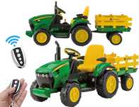 Traktor JOHN DEERE Peg-perego z PILOTEM!!! Ground force akumulator 12V