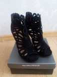 Buty ażurowe botki 37 czarne