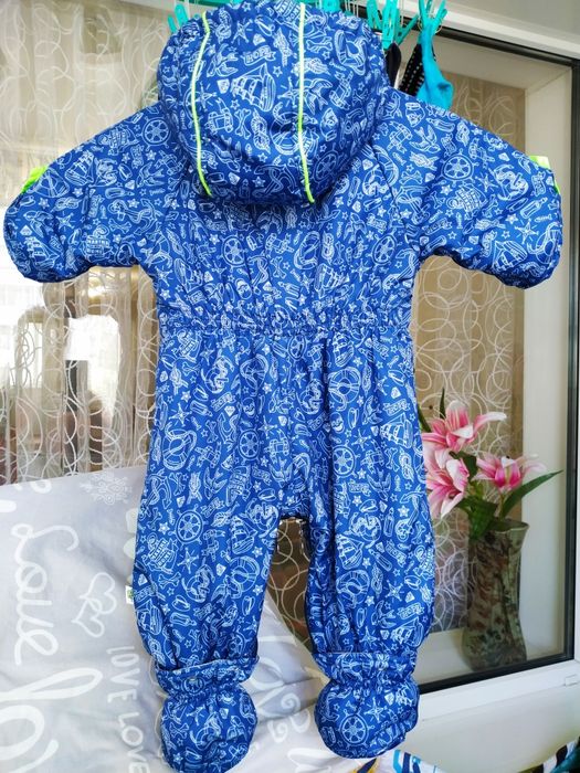 Удобный комбинезон демисезонный, 62, 68, 74, 80 размер.