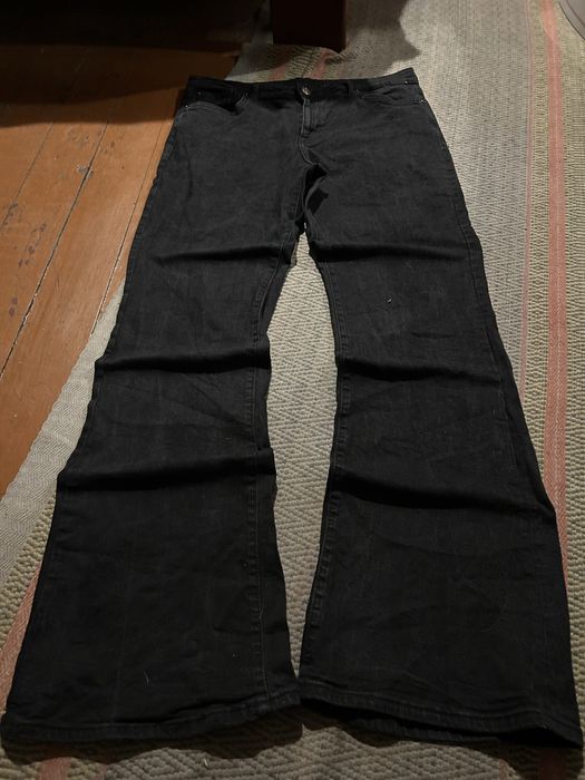 Черные Клеш Джинсы Флеер Буткат BootCut Flared Ск8 Реп Sk8 Rap