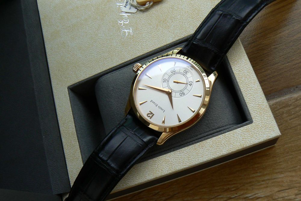 Louis Erard złoto 18K omega gold 750 złoty zegarek