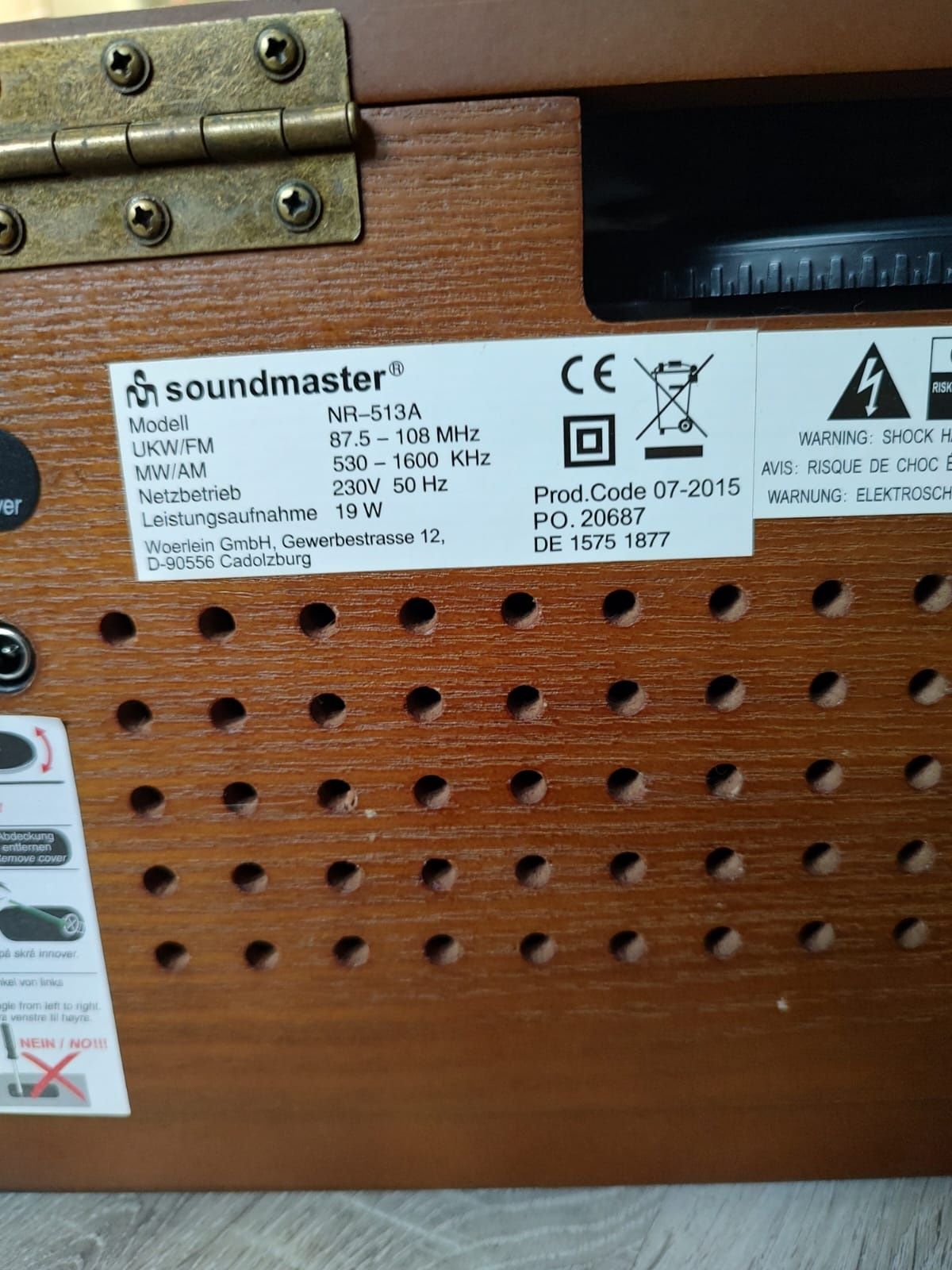 Soundmaster NR-513A