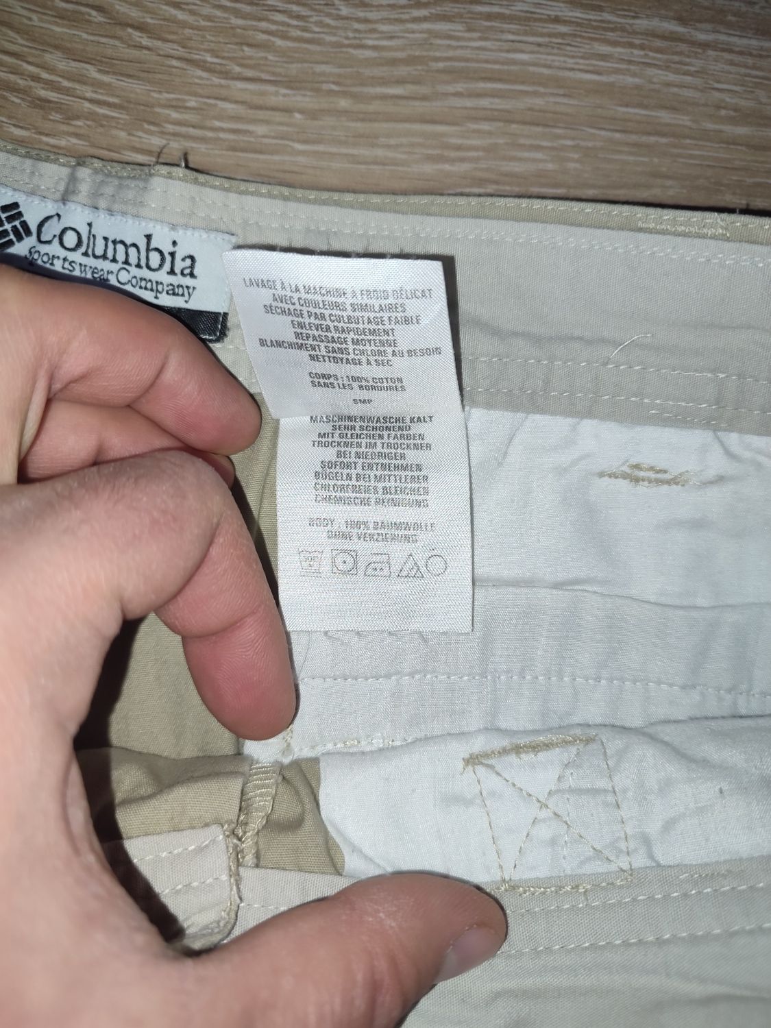 Spodnie chinos proste straight fit Columbia