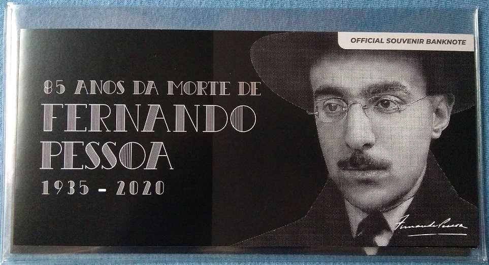 0 euro - Fernando Pessoa w folderze - gold - HIT!!!