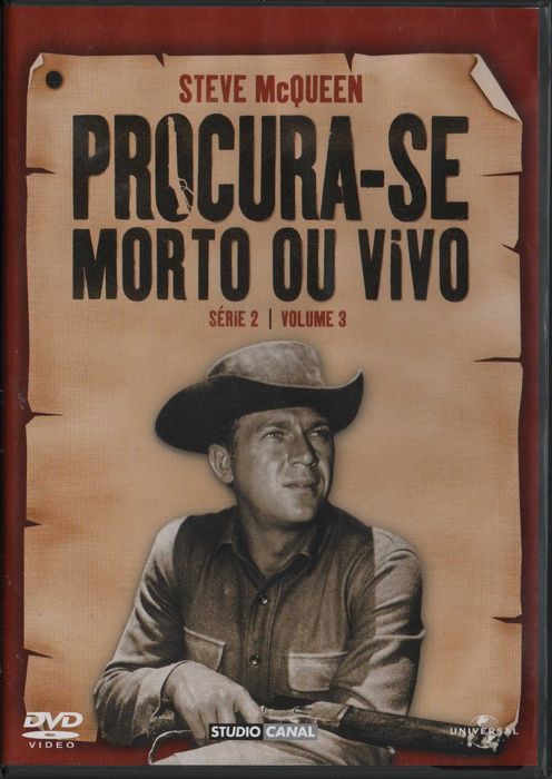 Dvd Procura-se Morto Ou Vivo - western - Steve McQueen-vol 3 - 3 dvd's