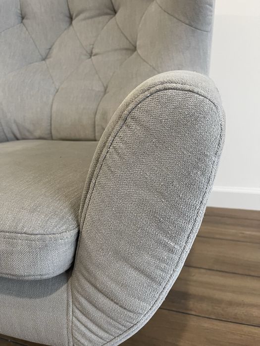 Fotel uszak szary VOSS Gala Collezione