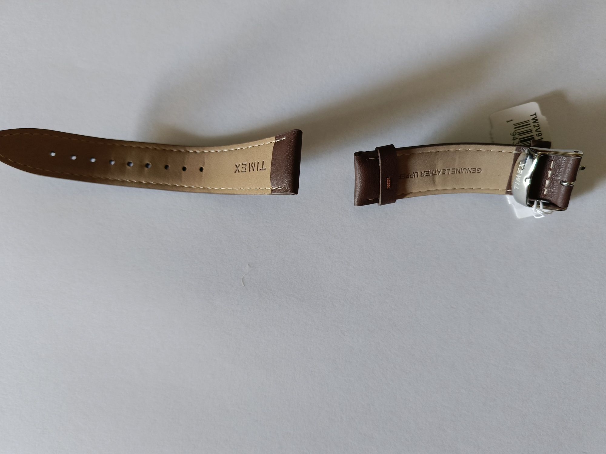 Pasek Timex brązowy