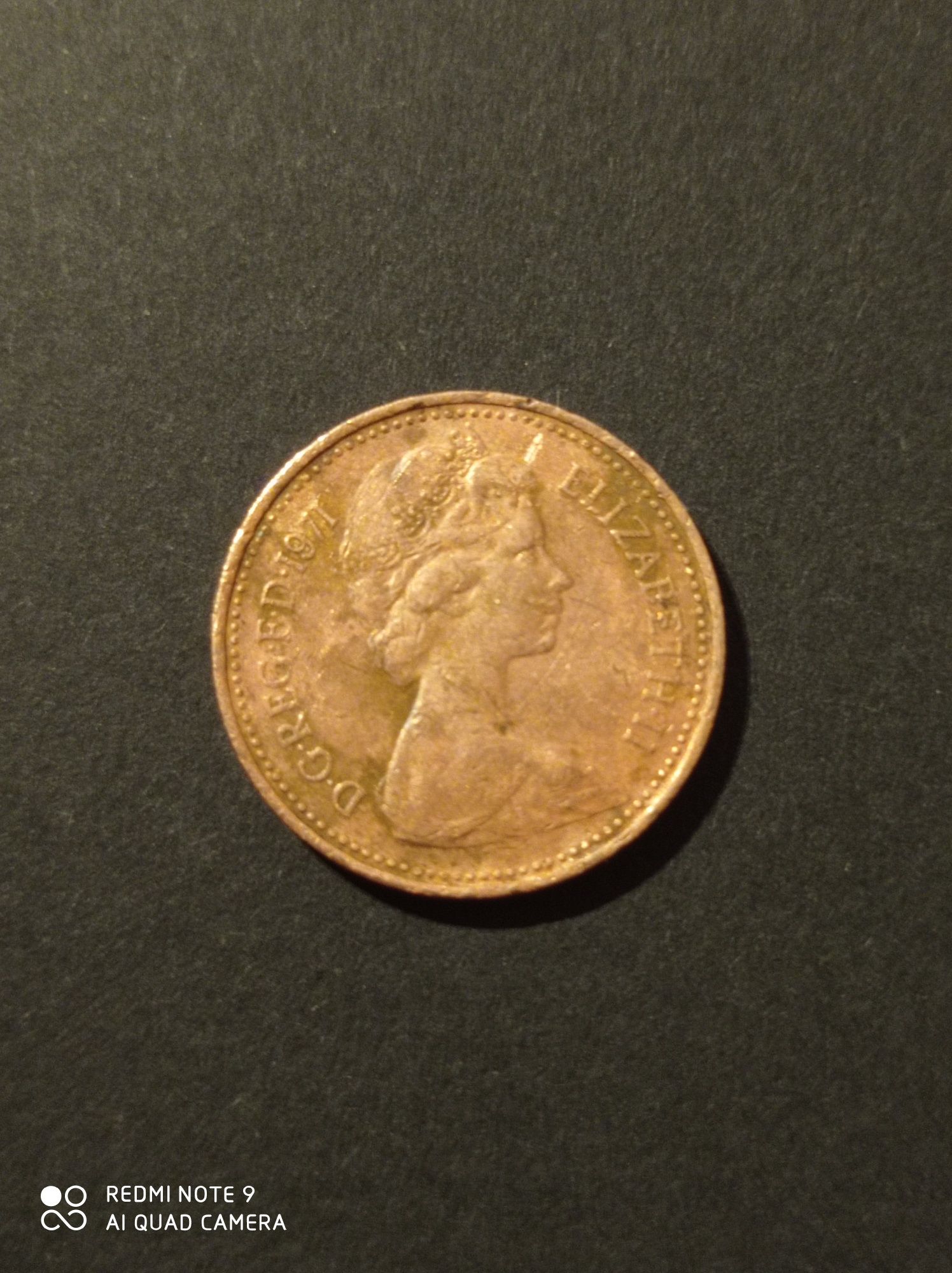 Moneta New Penny z 1971 r