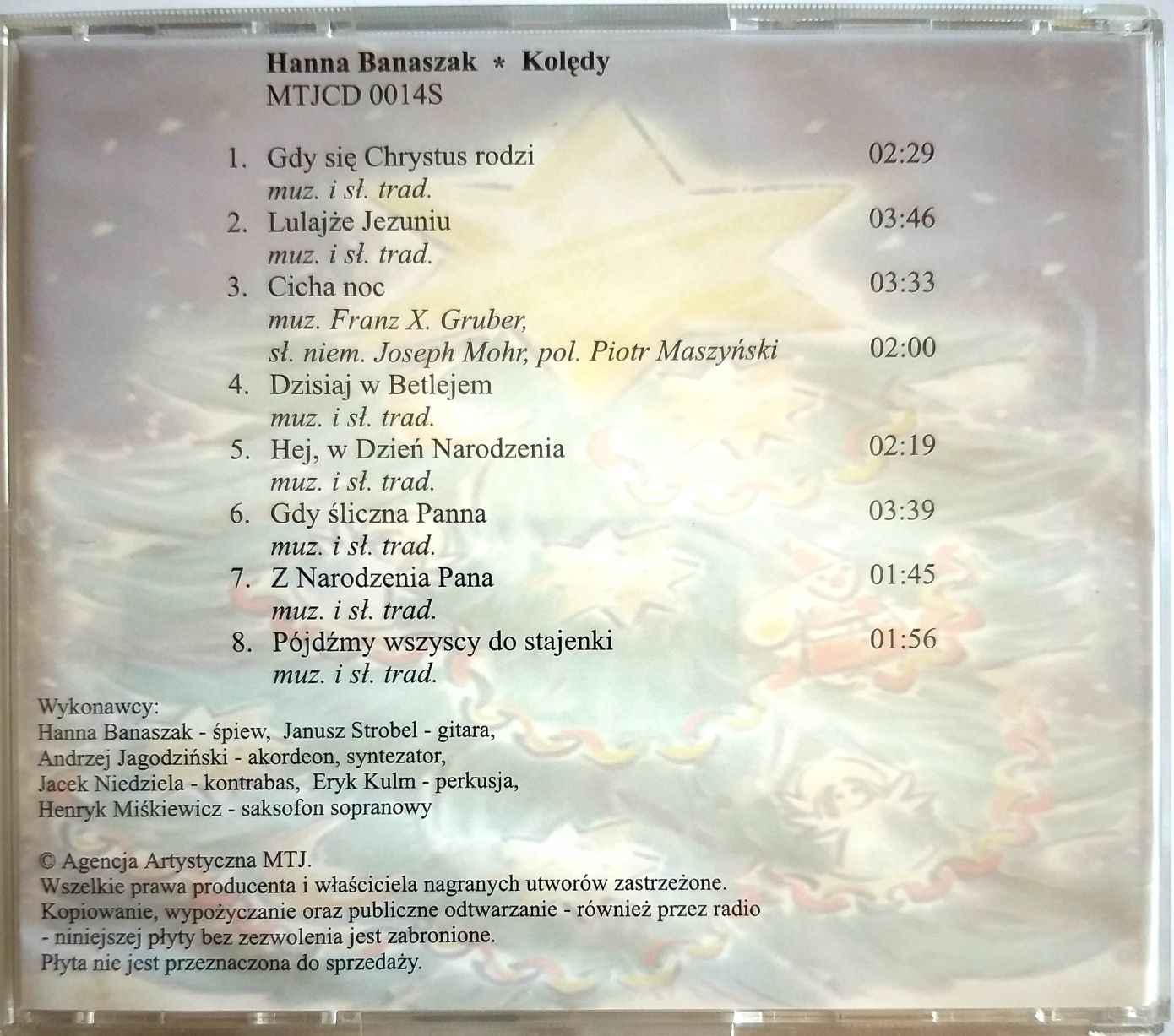 Hanna Banaszak Kolędy Promo CD ( CD W Kształcie Choinki)