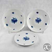 Conjunto de 3 pratos porcelana Alemã Rosenthal