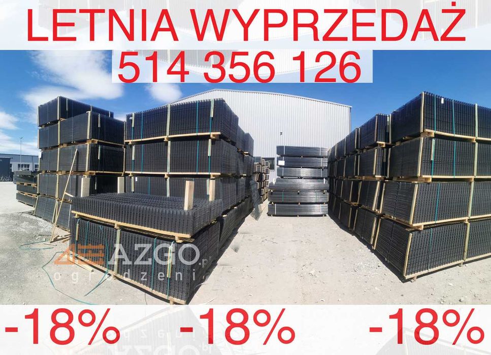 Ogrodzenie panelowe Panel  1,23 3D 1,53 2D 4mm antracyt słup płyta