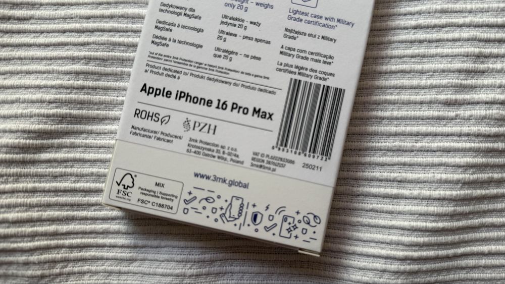 Etui 3mk Just20g iPhone 16 Pro Max (nowy)
