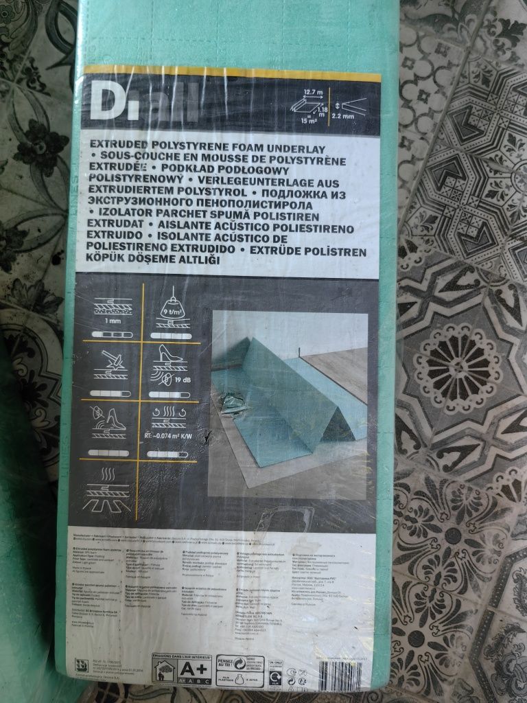 Podkład pod panele 2,2 mm XPS firmy DIALL