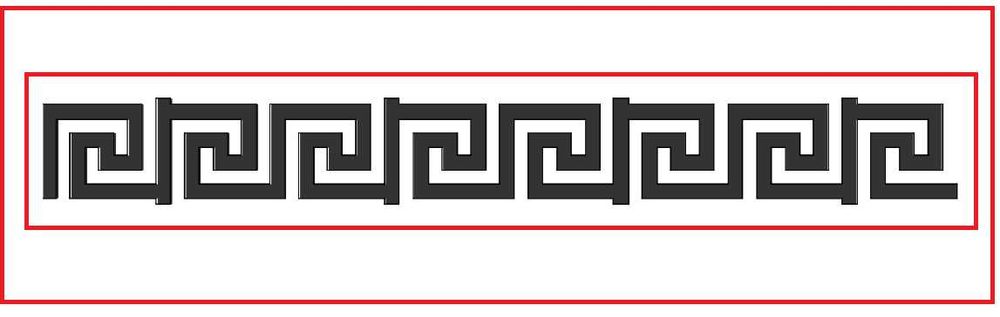 Wzór grecki do bram przęseł balustrad CNC gr 3 4 mm do spawania