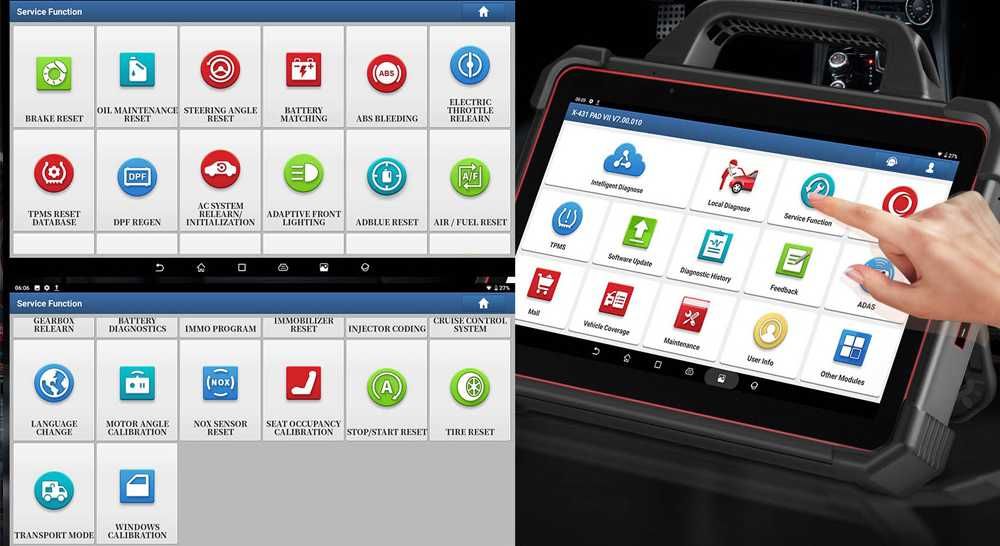 Launch X431 PAD VII Maquina Diagnóstico OBD+Osciloscópio Launch (NOVO)