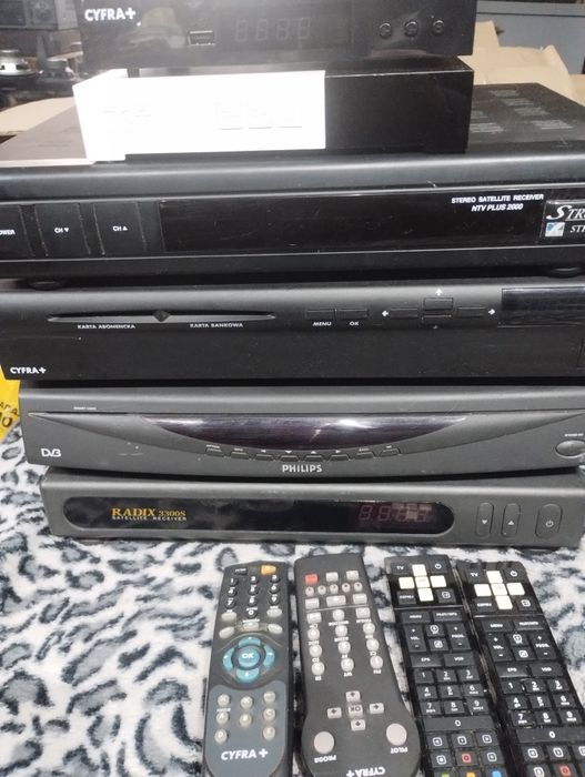 Dekodery anteny satelitarnej 6 sztuk