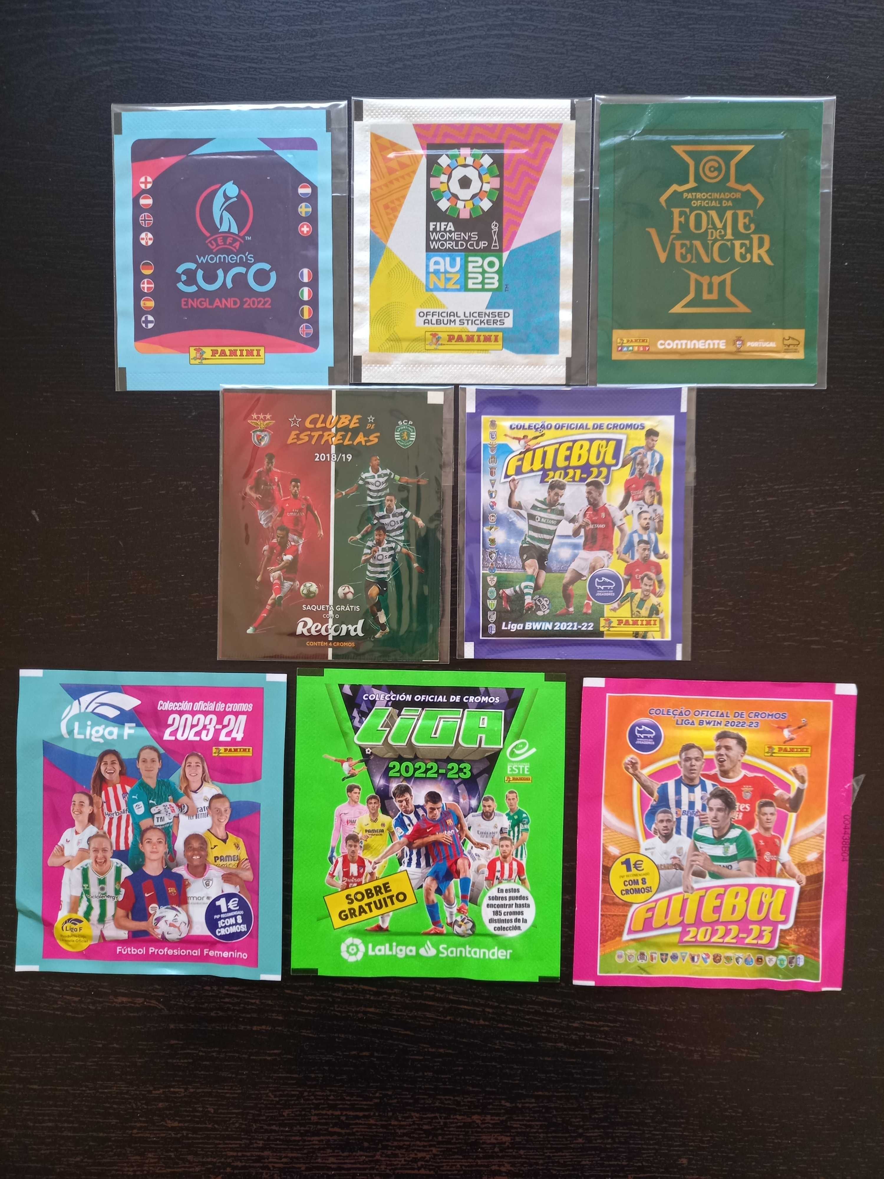 Lote de várias saquetas(Seladas)de cromos futebol da Panini