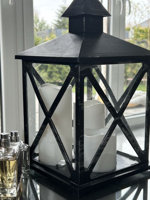 Lampion Nowy na 3 lampki ledowe na baterie