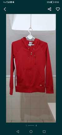 Bluza czerwona Adidas 38 damska bdb