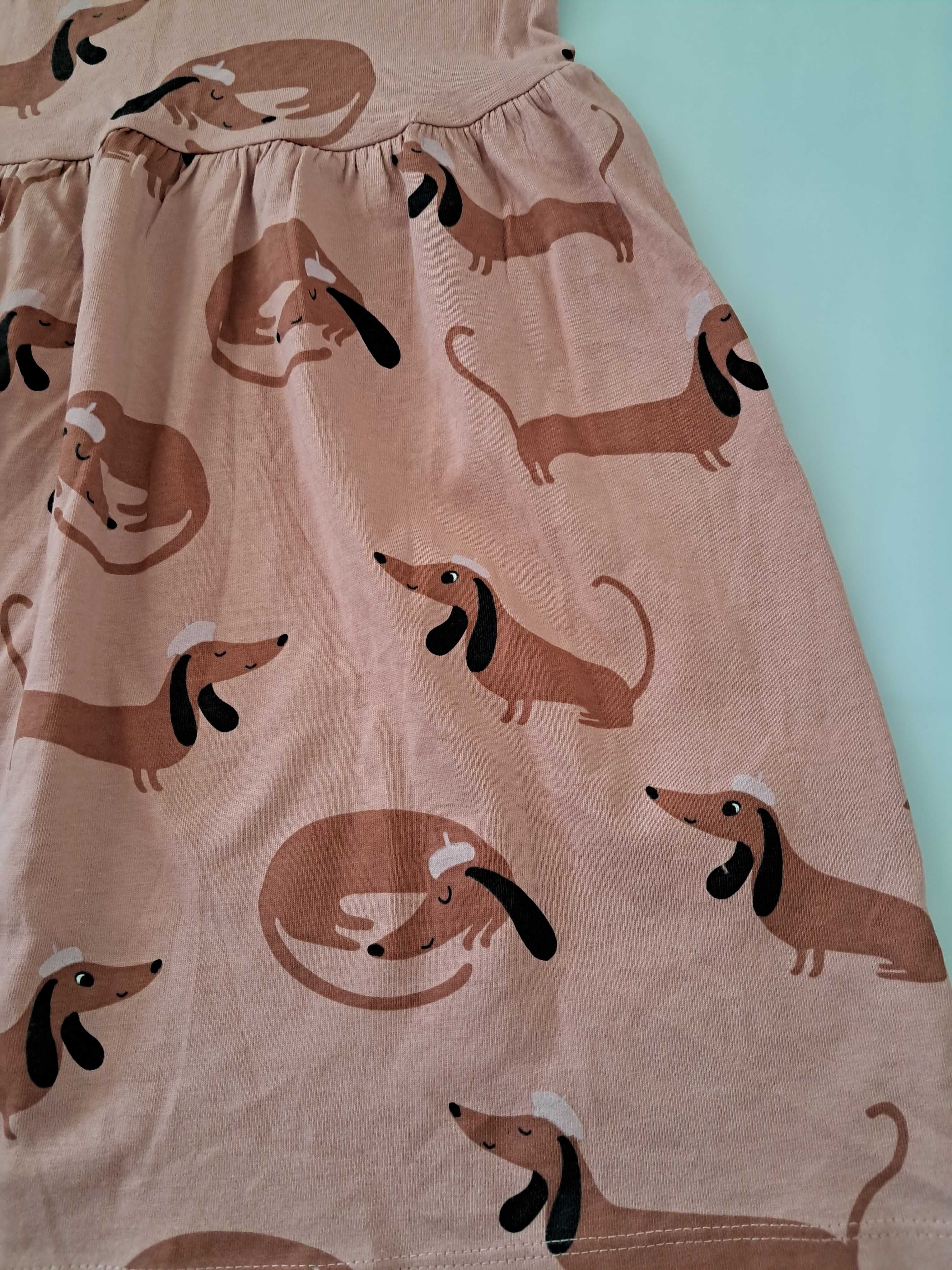 Super sukienka KappAhl, bawełna, na lato, r. 122/128