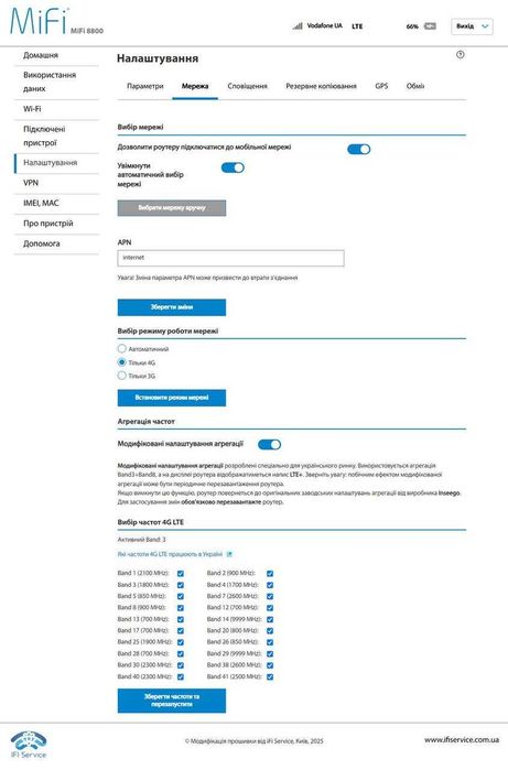 4G роутер Novatel 8800L + УКР-прошивка з Рандом IMEI+MAC+VPN на 2 роки