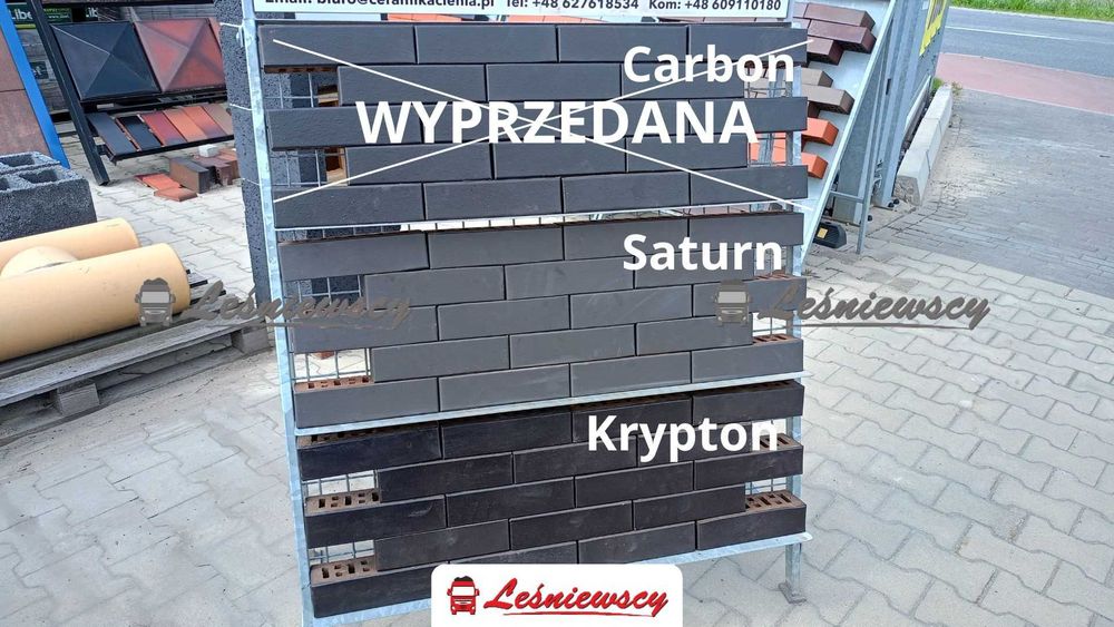 Cegła klinkierowa dziurawka antracyt WYPRZEDAŻ dostawa kurier