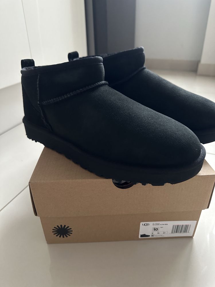 Buty UGG Classic Ultra Mini czarne rozmiar 41 nowe z metką skóra