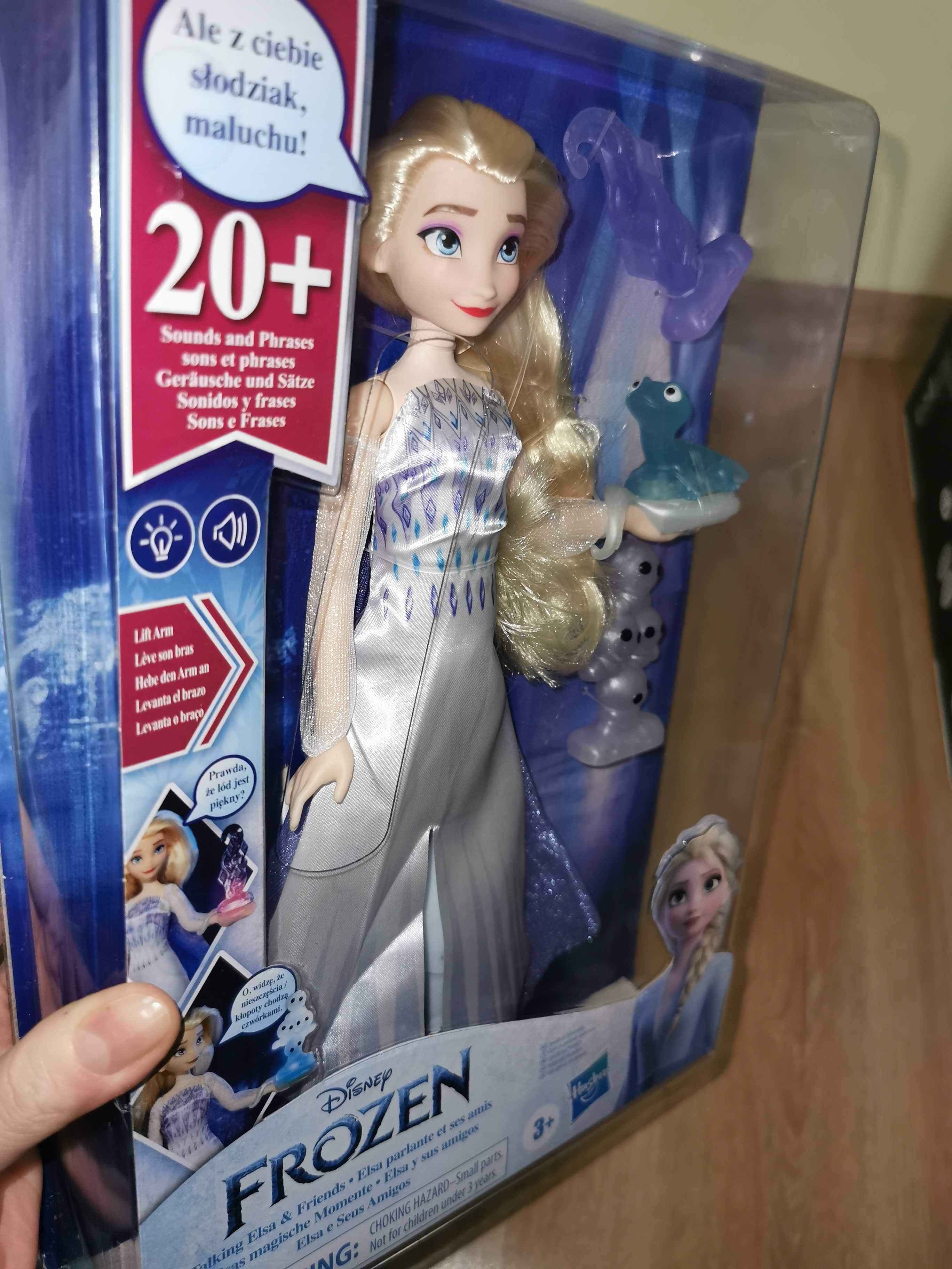 Nowa lalka Elsa świecąca Frozen dźwięki 20+ efekty świetlne Disney