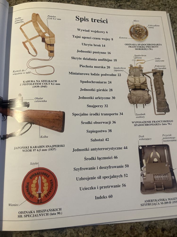 Wyposażenie wojskowych sił specjalnych Ilustrowany słownik