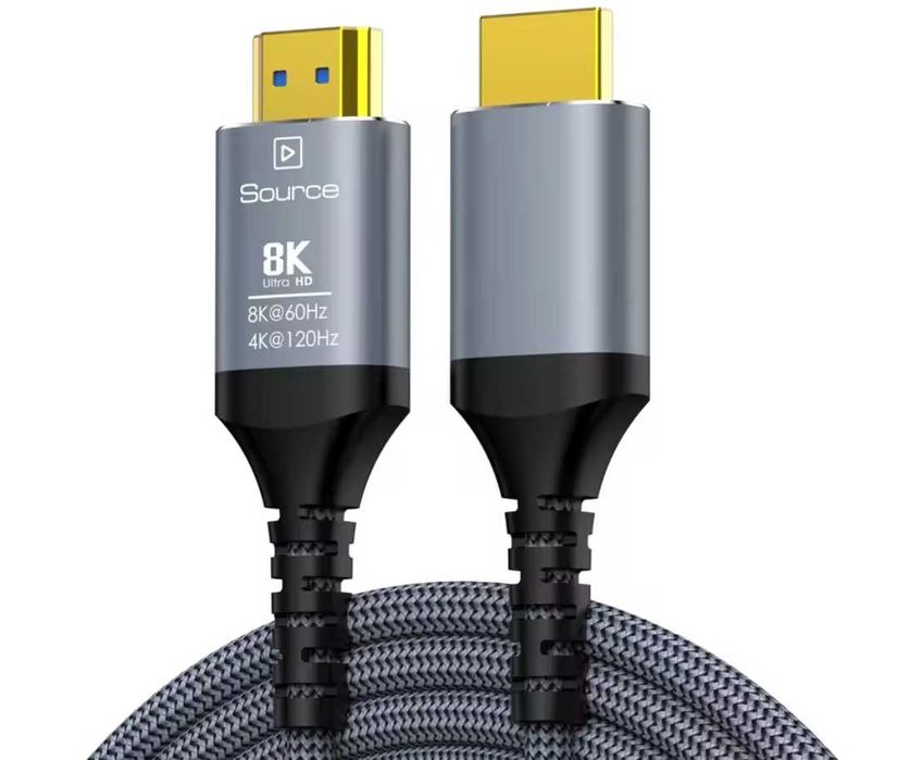 Новый кабель HDMI 15 метров (hdmi 2.1 8K60hz 4K120 144hz, 48Gbps UHD)