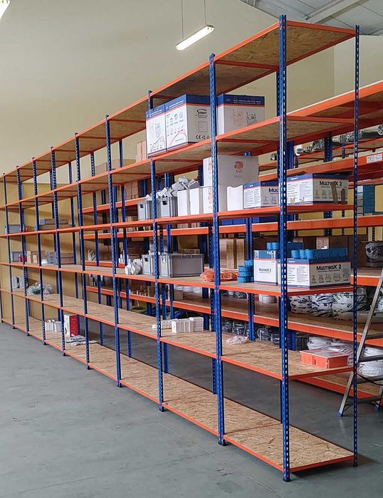 Regały metalowe magazynowe półkowe uniwersalne mocne stabilne trwałe