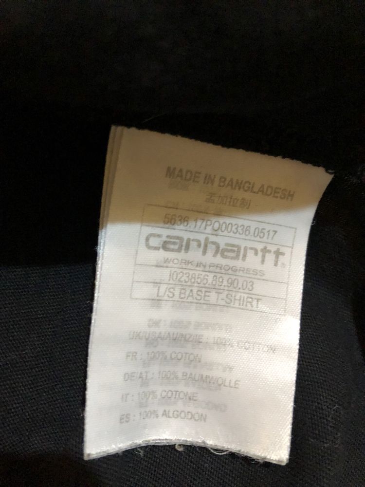 Carhartt Bawełniana koszulka męski longsleeve M