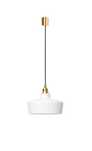Lampa wisząca LONGIS III WHITE KASPA złota