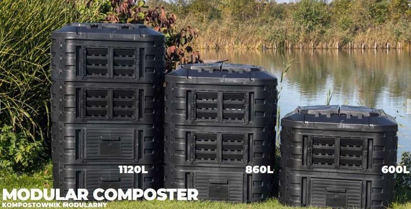 Kompostownik 1120 L na bioodpady Nowy Modularny! Waw