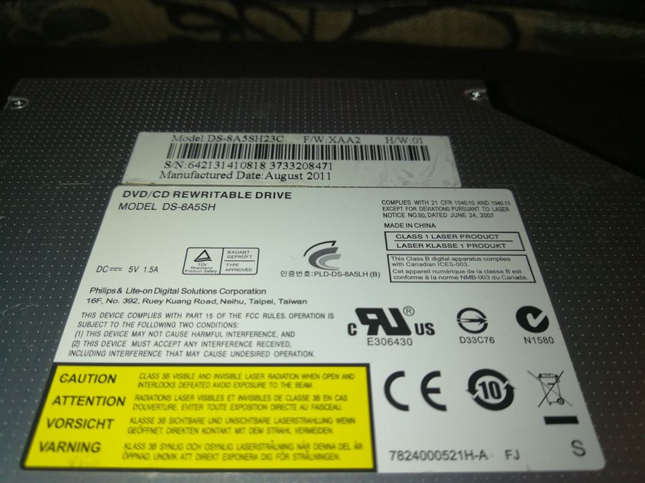 Napęd do laptopa Panasonic CD/DVD Rewritable