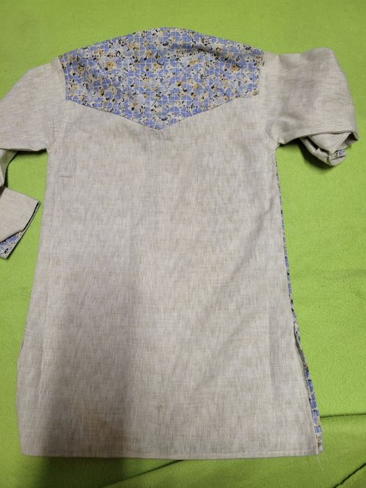 Ексклюзивна лляна сорочка вишиванка в етно стилі Дитяча рубашка хлопчи