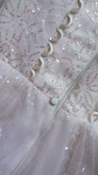 Весільна сукня зі шлейфом xs-s, c + ПОДАРУНОК