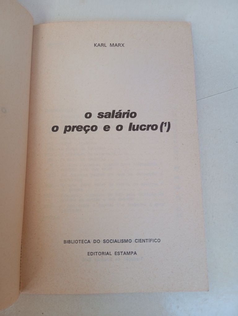Karl Marx - O Salário o Preço e o Lucro