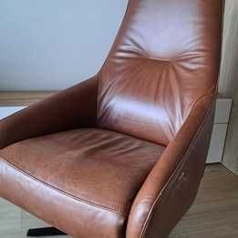 Fotel skórzany, obrotowy z elektrycznym sterowaniem