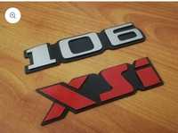 Peugeot 106 letras / simbolo xsi mk1 e mk2