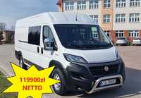 Fiat Ducato  119900zł NETTO/MAX/L4H2/Brygadówka/7 os/Salon PL/Gwarancja