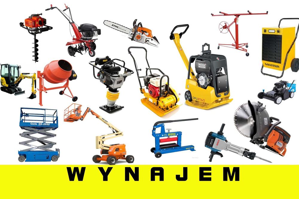 Wynajmę zagęszczarkę zagęszczarka wynajem betoniarka zagęszczarki młot
