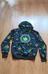 Bluza z kapturem, hoodie marihuana, reggae, rasta, Jamaica. Rozmiar M
