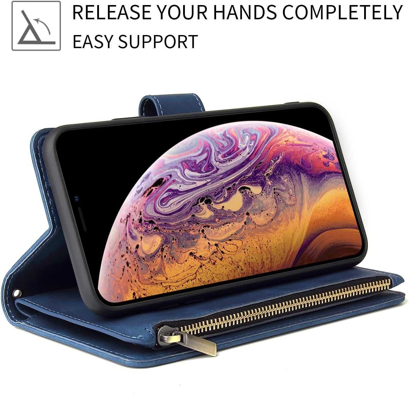 Etui z klapką dla Samsung Galaxy S20 Plus Ueebai niebieskie