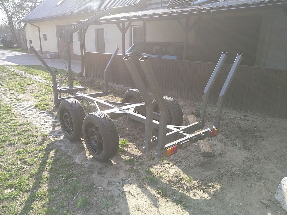 Przyczepka leśna do quada, ciągniczka , 2w1 wywrotka, dłużyca