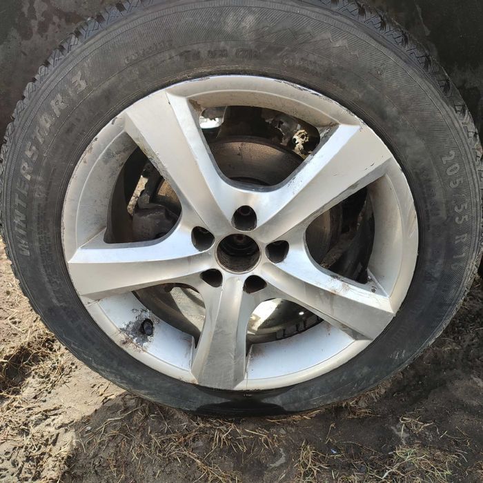 Felgi aluminiowe VW Seat Skoda 5x100 r16 opony zimowe 205/55R16 57.1